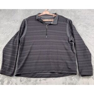 Tommy Bahama Island Zone Sweater Mens Large Gray 1/4 Zip Performance Golf